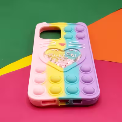 کاور مدل فیجت گربه کد 01 مناسب برای گوشی موبایل اپل Iphone 12 / 12 Pro 