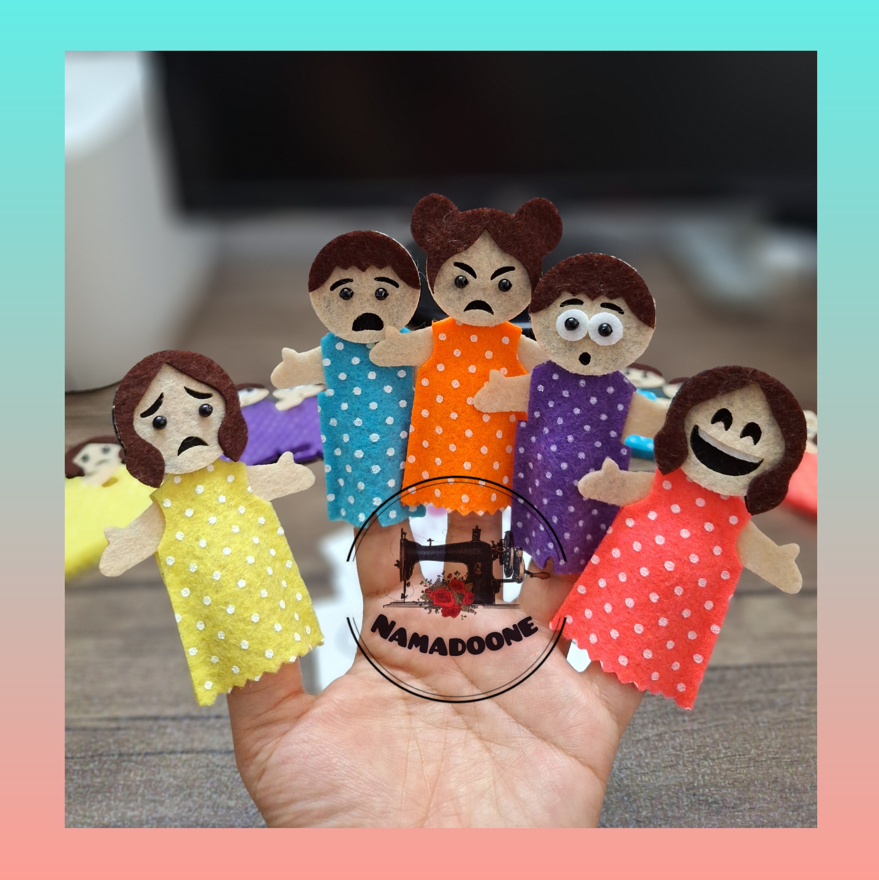 عروسک انگشتی احساسات (پک 5 عددی)