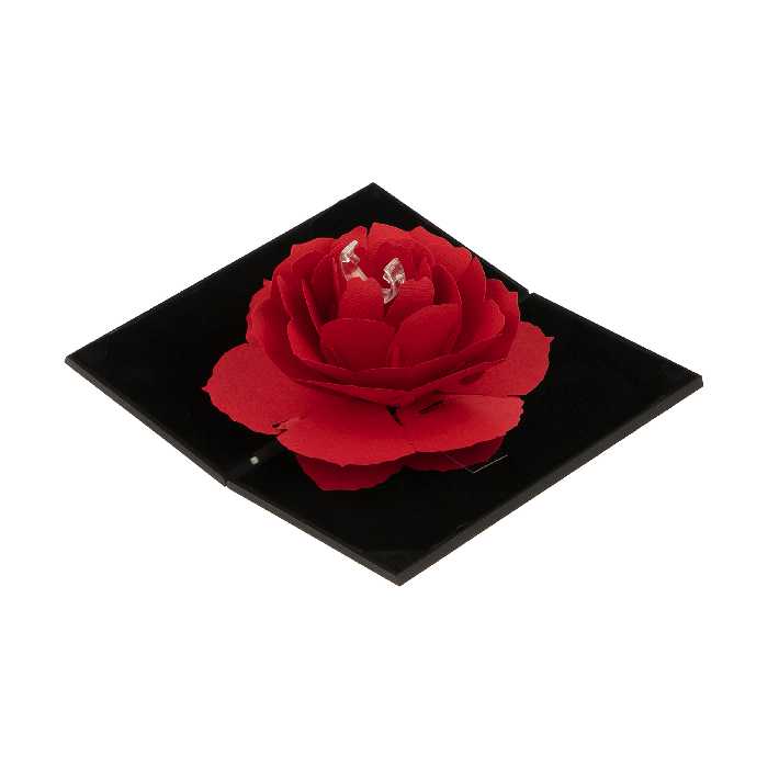 جعبه انگشتر گالری شمرون مدل گل رز کد ACC050BR