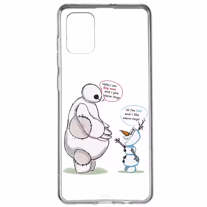 کاور طرح Olaf &amp; Baymax مناسب برای گوشی موبایل سامسونگ Galaxy A51 