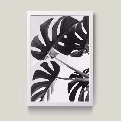 تابلو مدل مینیمال Leaf کدS0636-w