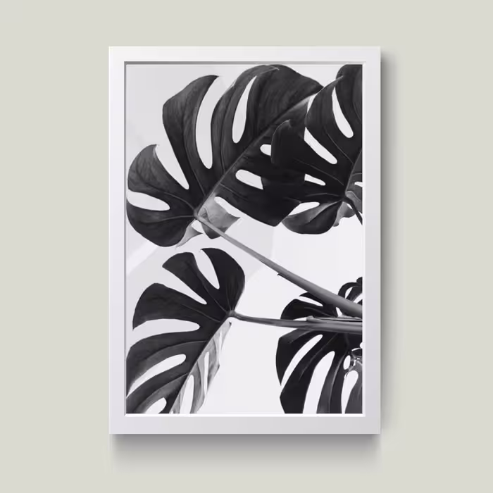 تابلو مدل مینیمال Leaf کدS0636-w