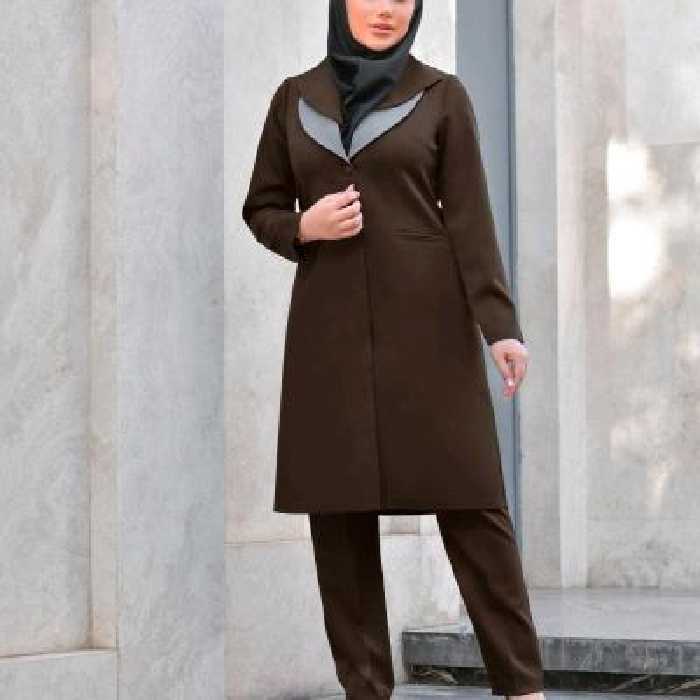 ست مانتو شلوار اداری دانشجویی تیسا تا سایز52