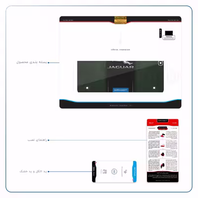 برچسب پوششی ماهوت مدل Jaguar Cars مناسب برای تبلت سامسونگ Galaxy Tab S2 9.7 2015 T810
