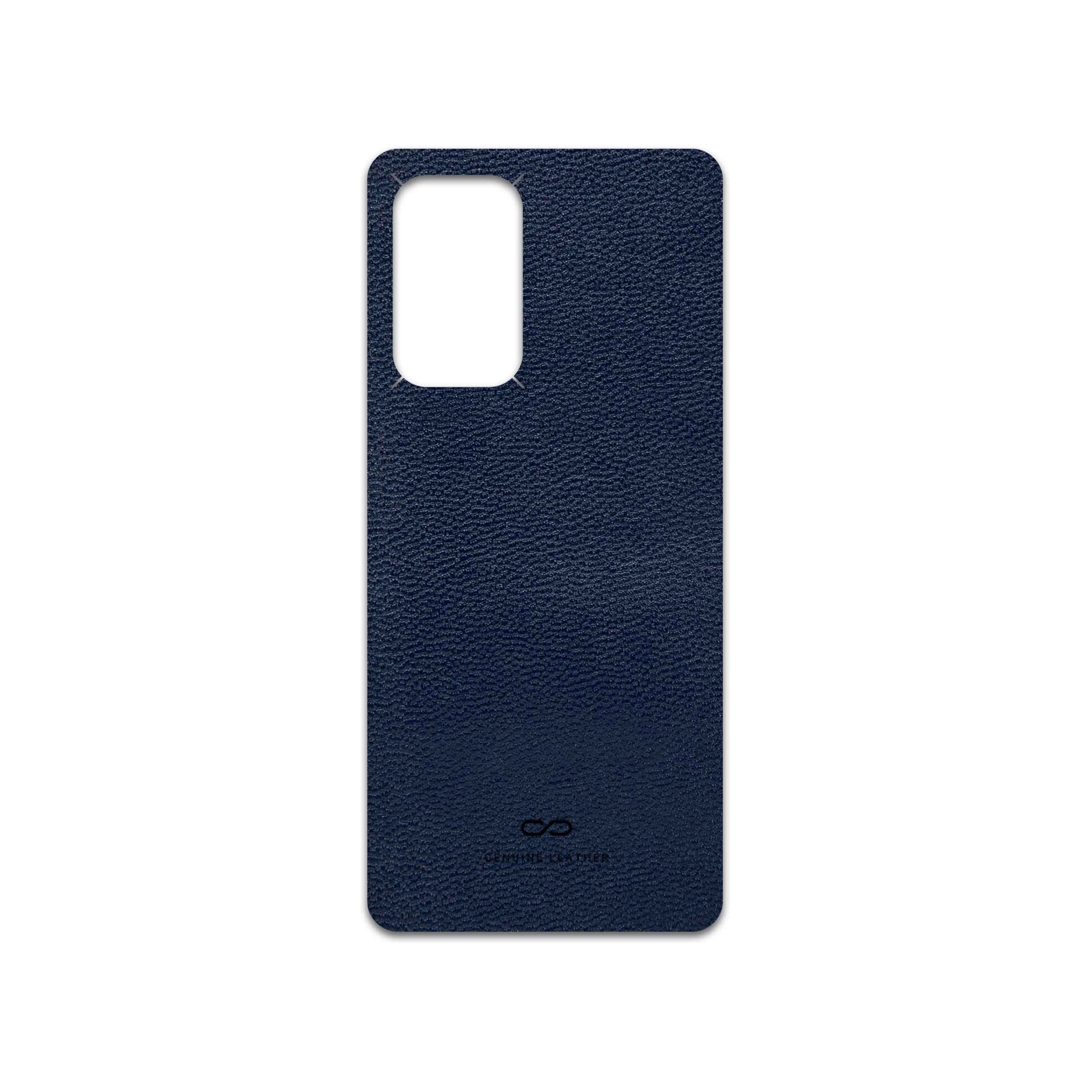 برچسب پوششی ماهوت مدل Deep-Blue-Leather مناسب برای گوشی موبایل سامسونگ Galaxy A53 5G