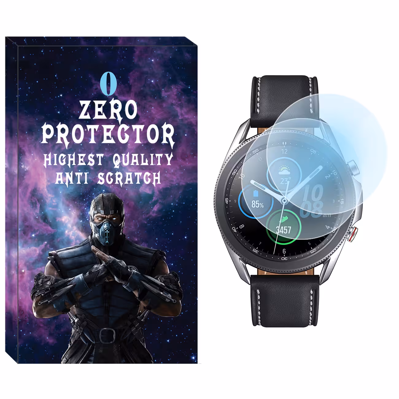 محافظ صفحه نمایش نانو زیرو مدل NZO مناسب برای ساعت هوشمند سامسونگ Galaxy Watch 4 Classic 42mm بسته دو عددی