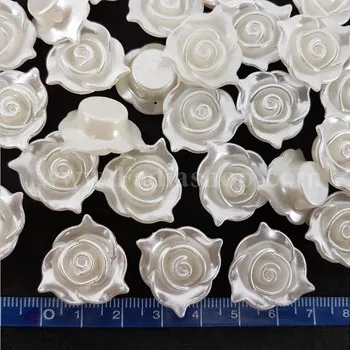 گل کریستال دوختنی کرم مدل 20