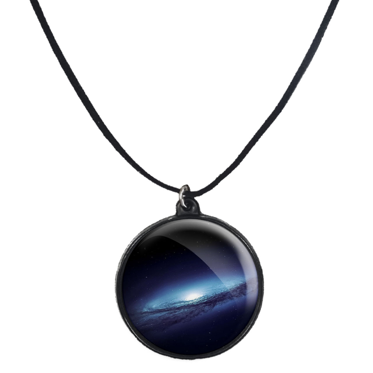 گردنبند پرمانه طرح کهکشان کد pmb.23916مدل دو طرفه 