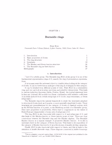 خرید و دانلود نسخه کامل کتاب Chapter 1: Burnside rings