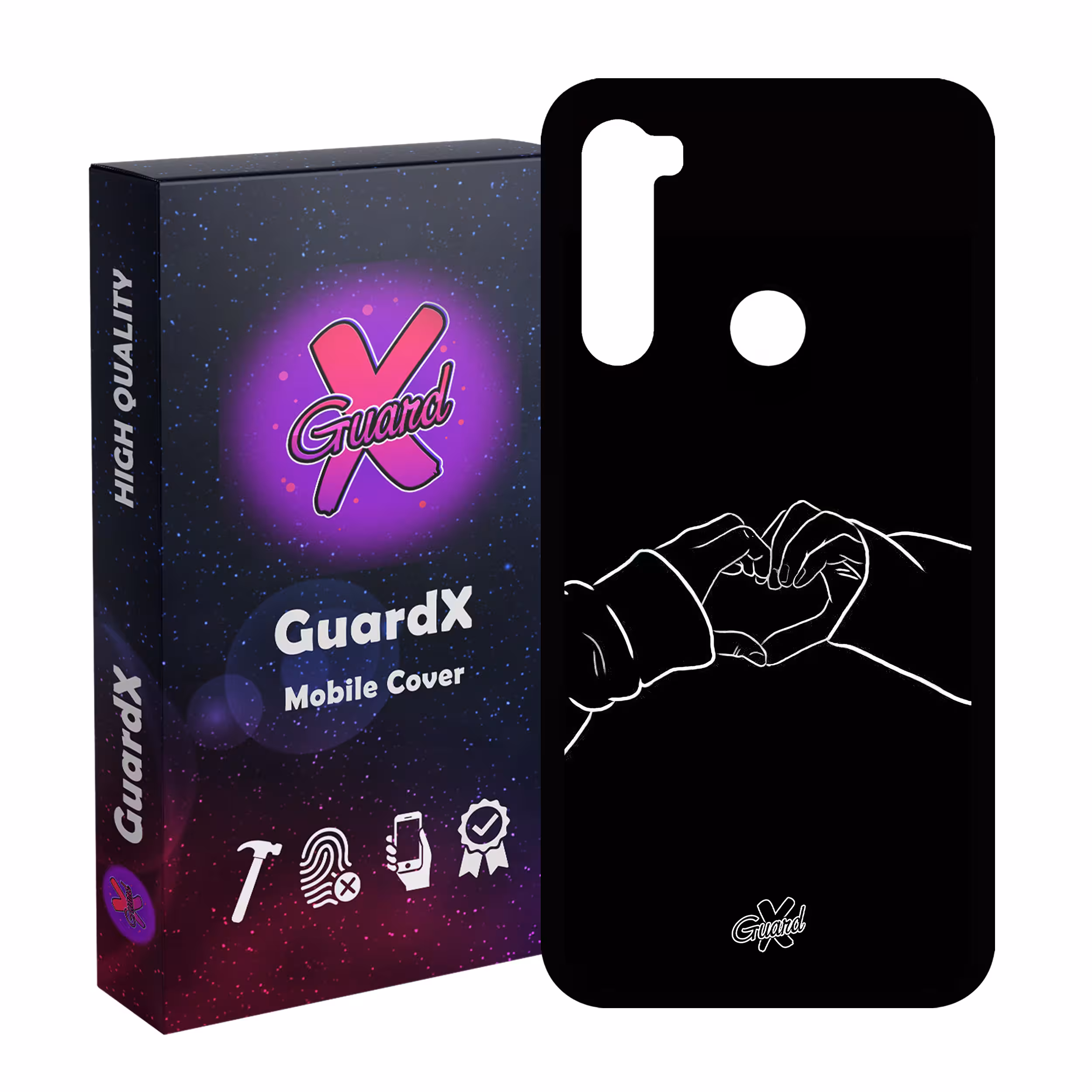 کاور گارد ایکس طرح Love مدل Glass10517 مناسب برای گوشی موبایل شیائومی Redmi Note 8