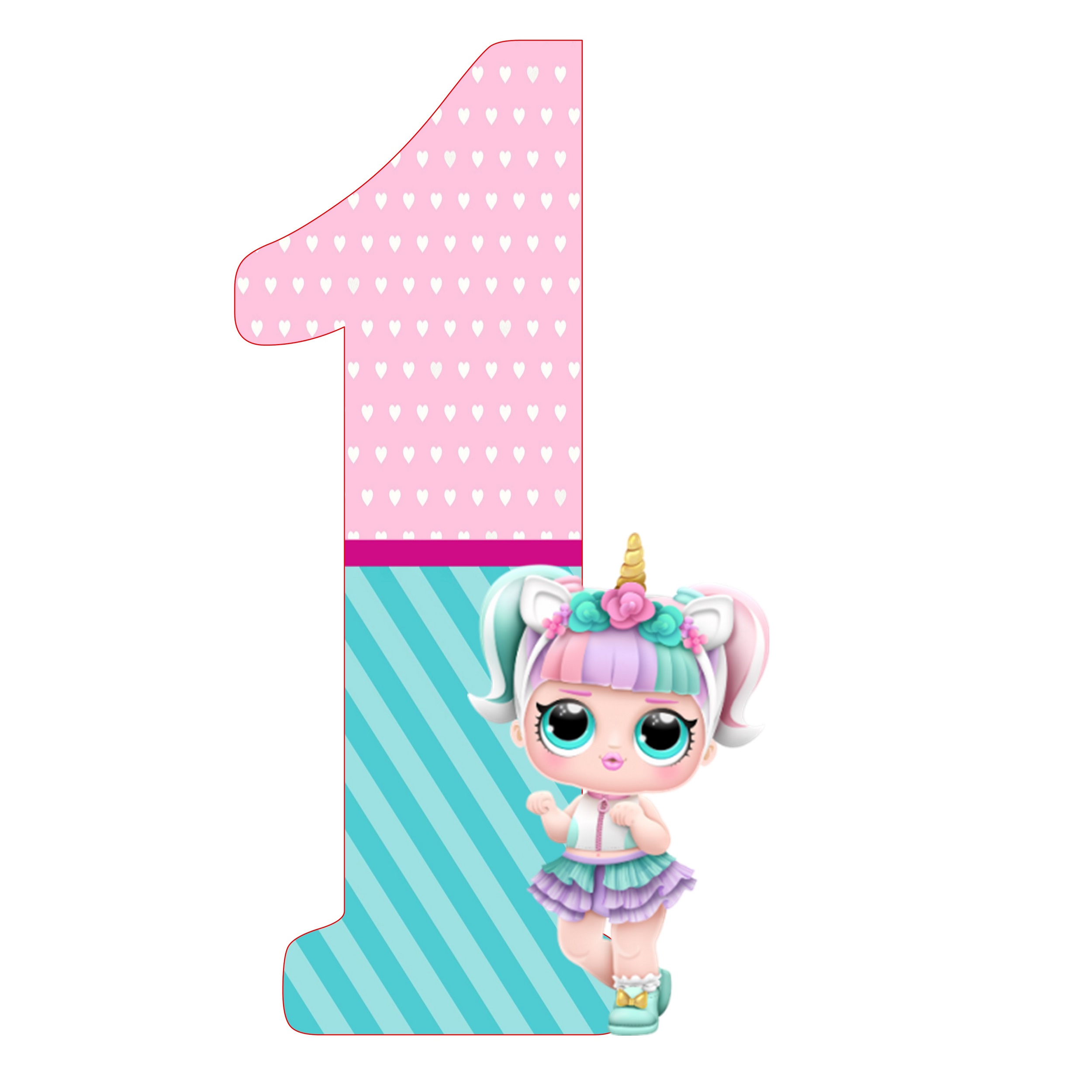 استند رومیزی تولد طرح عدد 1 مدل ال و ال کد 02