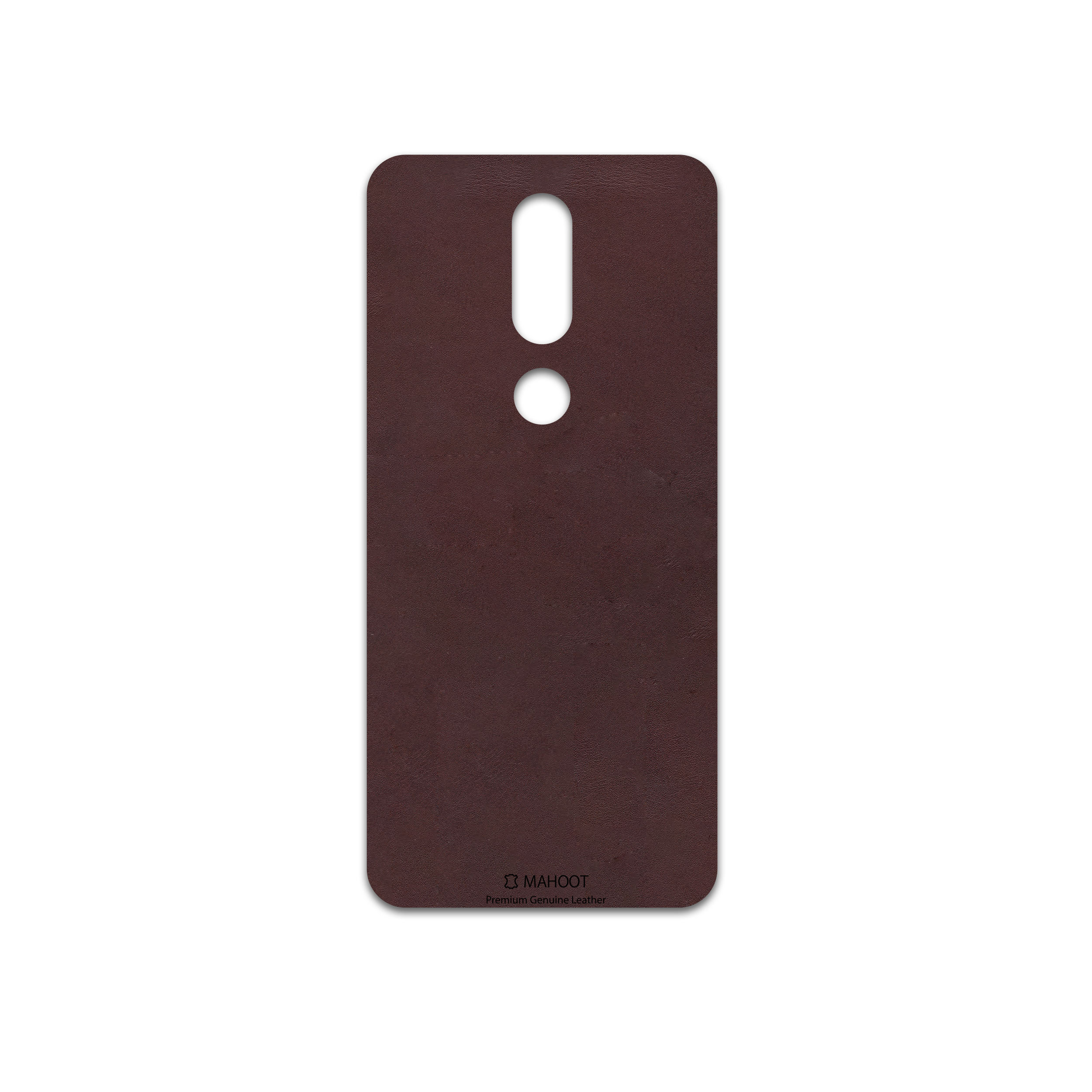 برچسب پوششی ماهوت مدل Matte-Dark-Brown-Leather مناسب برای گوشی موبایل نوکیا 7.1
