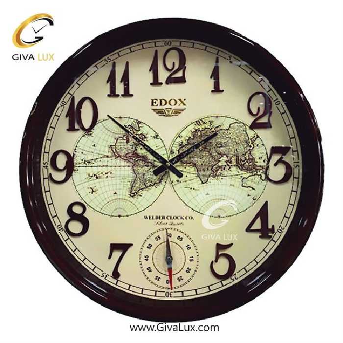 ساعت دیواری اورجینال ولدر PVC زرشکی| کد رفرنس 625