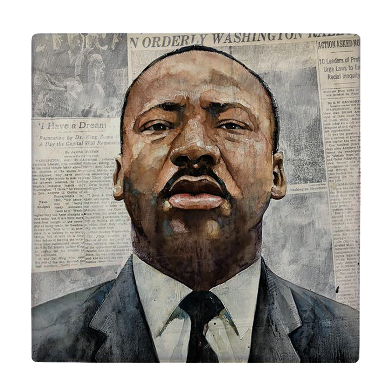 کاشی کارنیلا طرح مارتین لوترکینگ مدل لوحی کد WKB829 