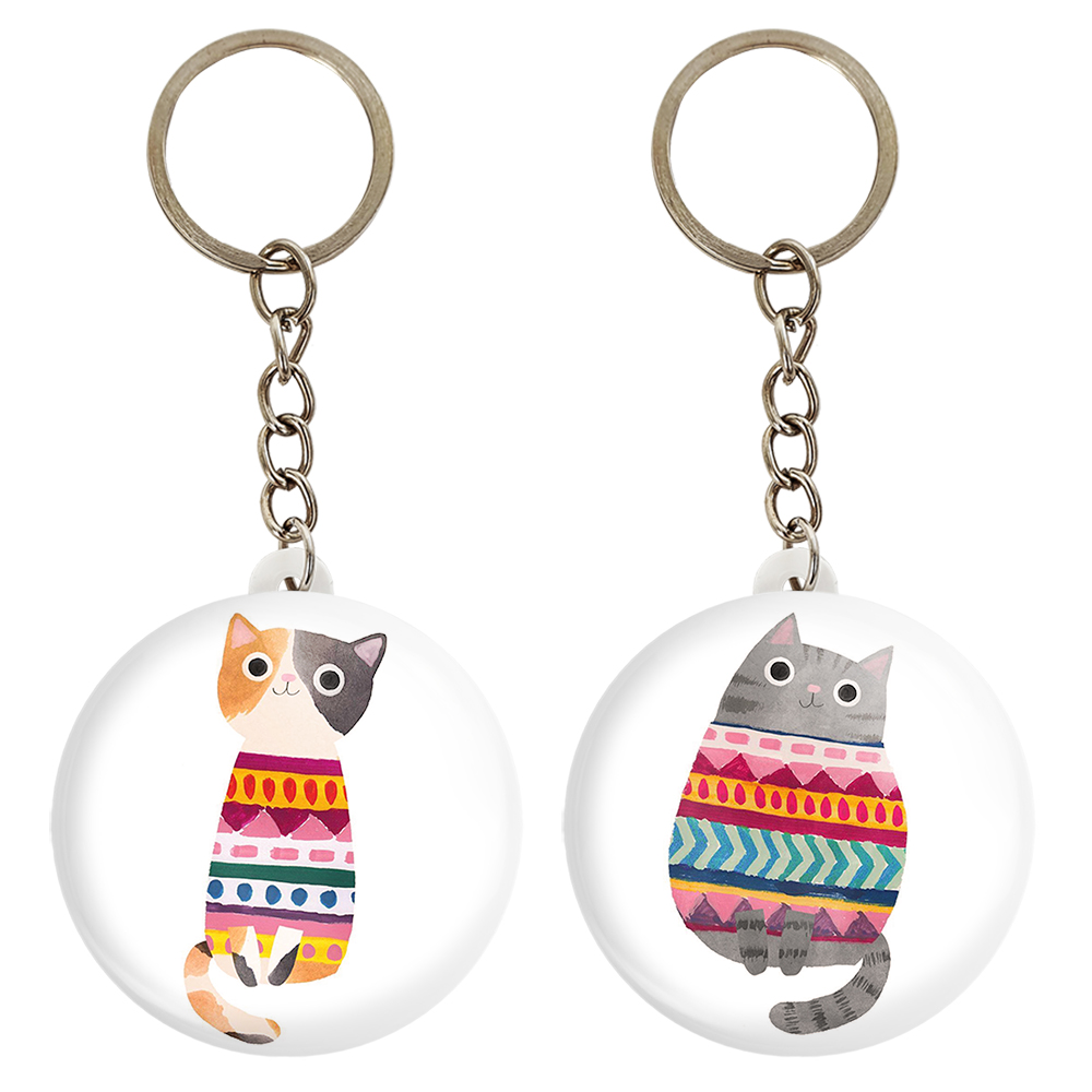 جاکلیدی خندالو مدل گربه کد 52165214 مجموعه 2 عددی