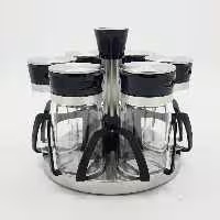 جای ادویه 6 پارچه گردان والرین مدل 60018Valerian Glassware