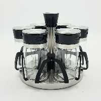 جای ادویه 6 پارچه گردان والرین مدل 60018Valerian Glassware
