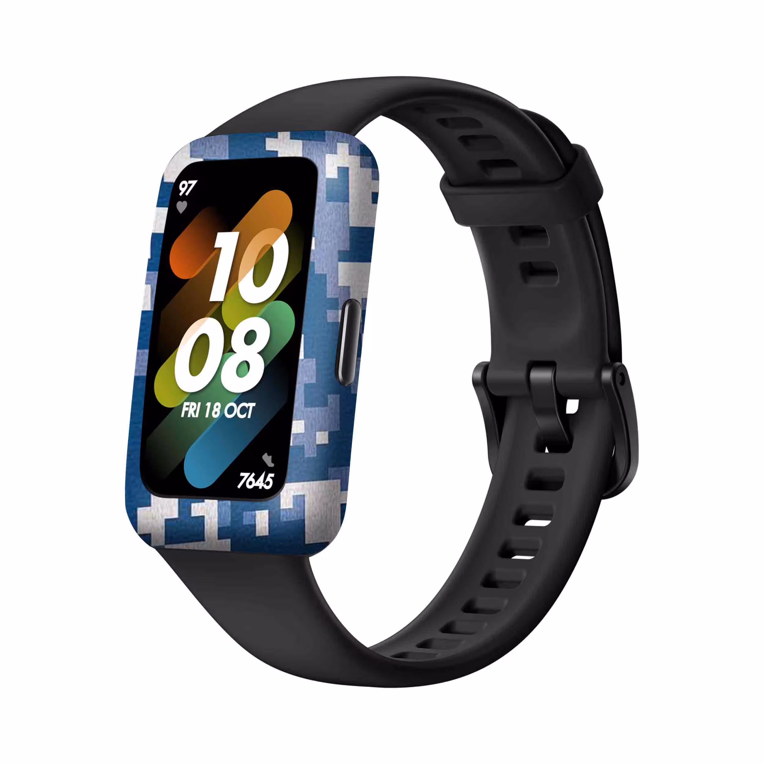 برچسب ماهوت طرح Army_Snow_Pixel مناسب برای ساعت هوشمند هوآوی Band 7