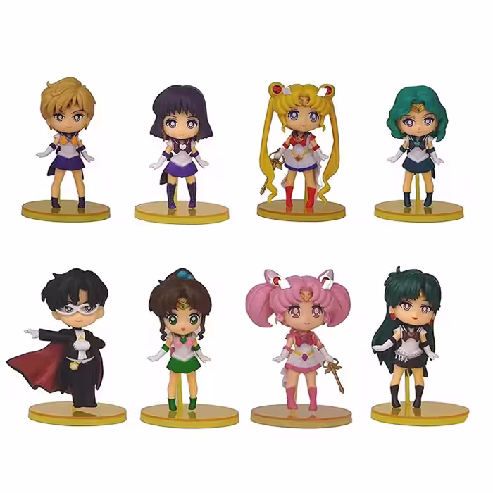 فیگور سیلور مون Sailor Moon مجموعه 8 عددی