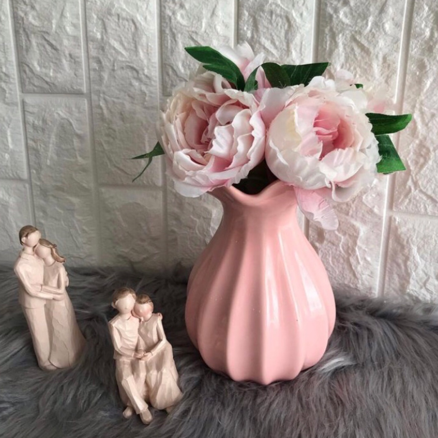 گلدان سرامیکی صورتی زیبا