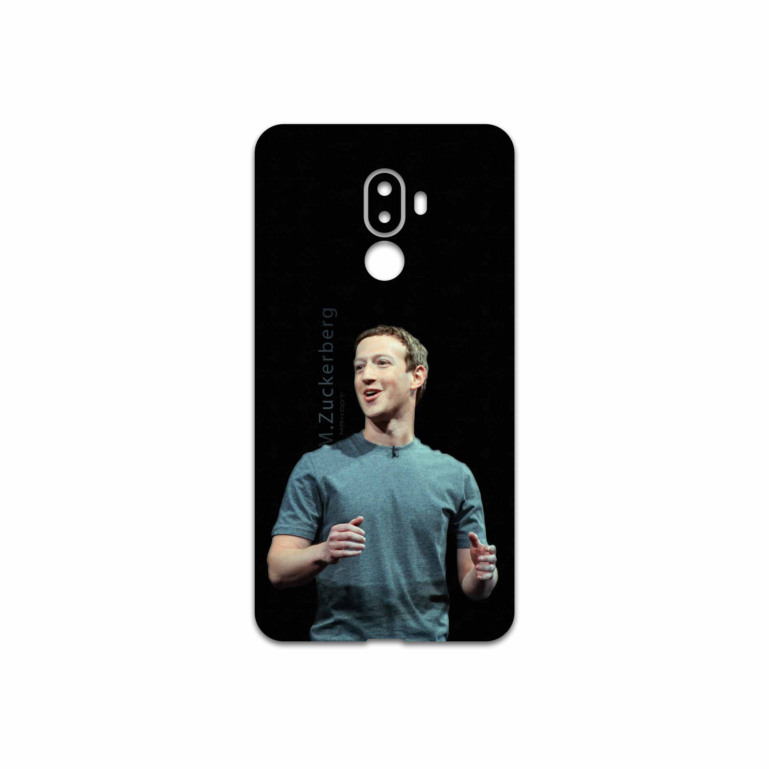 برچسب پوششی ماهوت مدل Mark Zuckerberg مناسب برای گوشی موبایل جی ال ایکس shahab