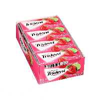 آدامس تریدنت توت فرنگی Trident  جعبه 12 بسته ای