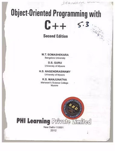 خرید و دانلود نسخه کامل کتاب Object Oriented programming with C