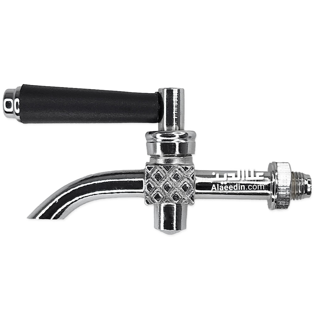 شیر سماور قالپاقی مدل کوتاه ضد چکه برنجی اعلا