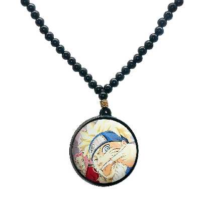 گردنبند پرمانه طرح Naruto کد pmd.25020 مدل دو طرفه