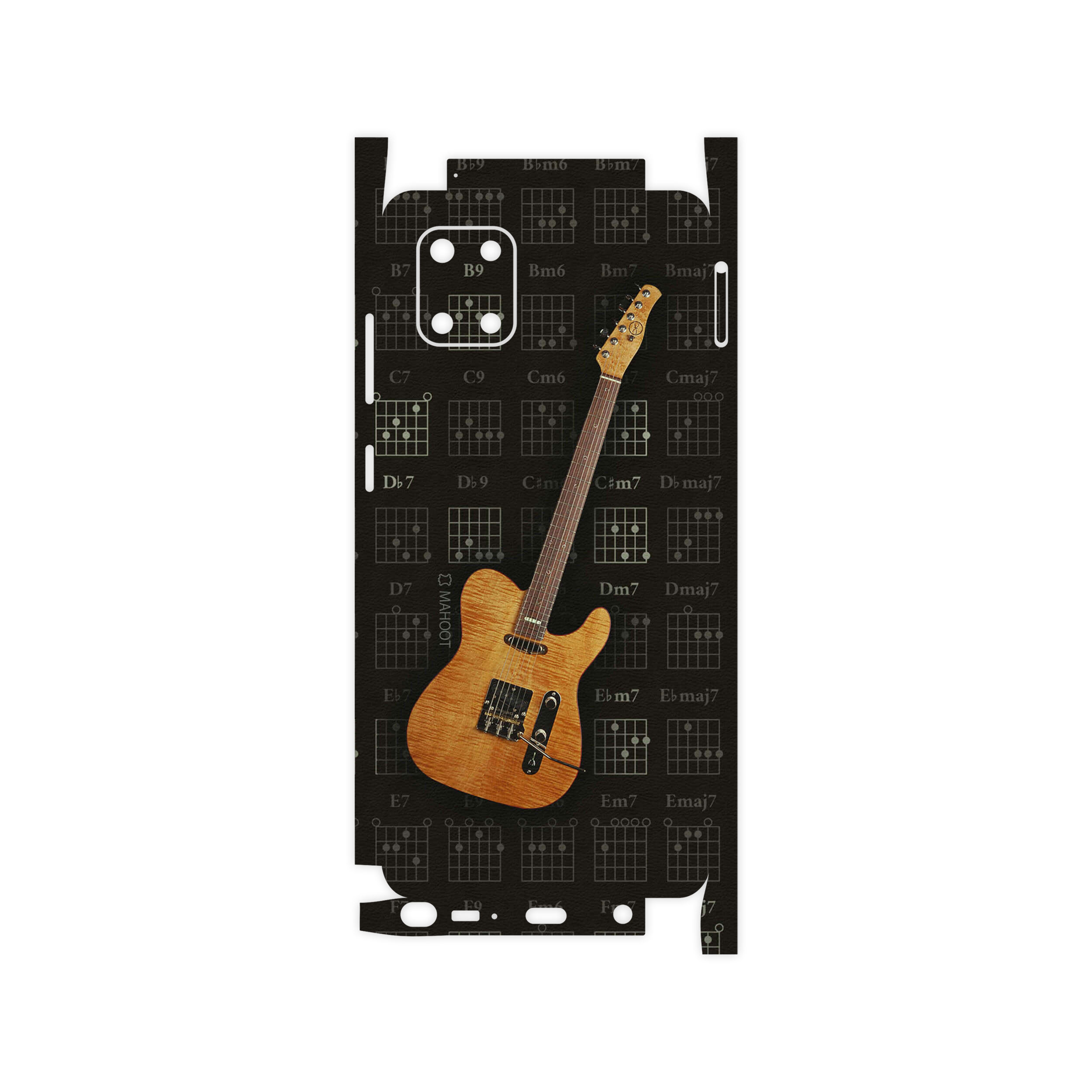 برچسب پوششی ماهوت مدل Guitar-Instrument-FullSkin مناسب برای گوشی موبایل سامسونگ Galaxy Note10 Lite