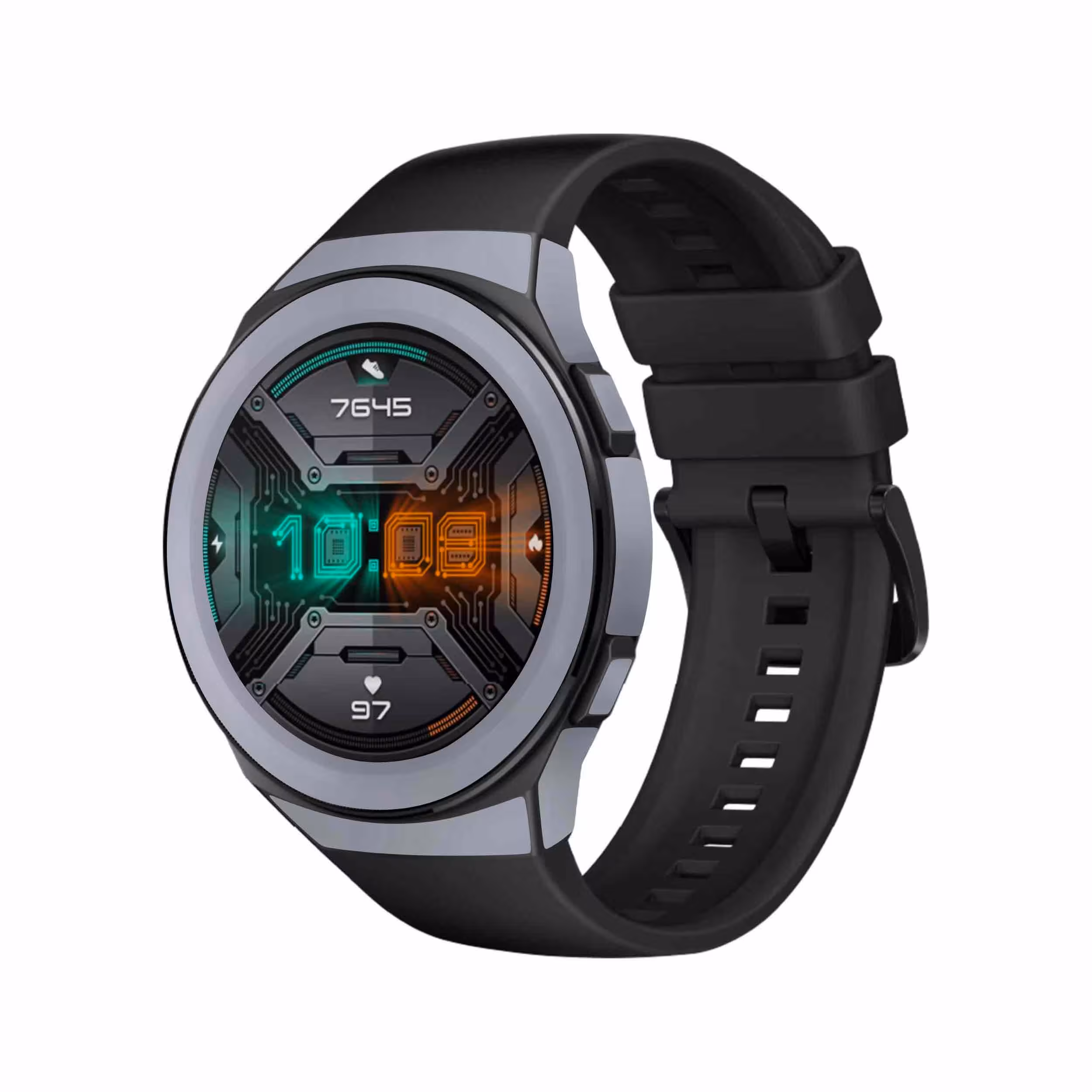 برچسب ماهوت طرح Matte Silver مناسب برای ساعت هوشمند هوآوی Watch GT 2e