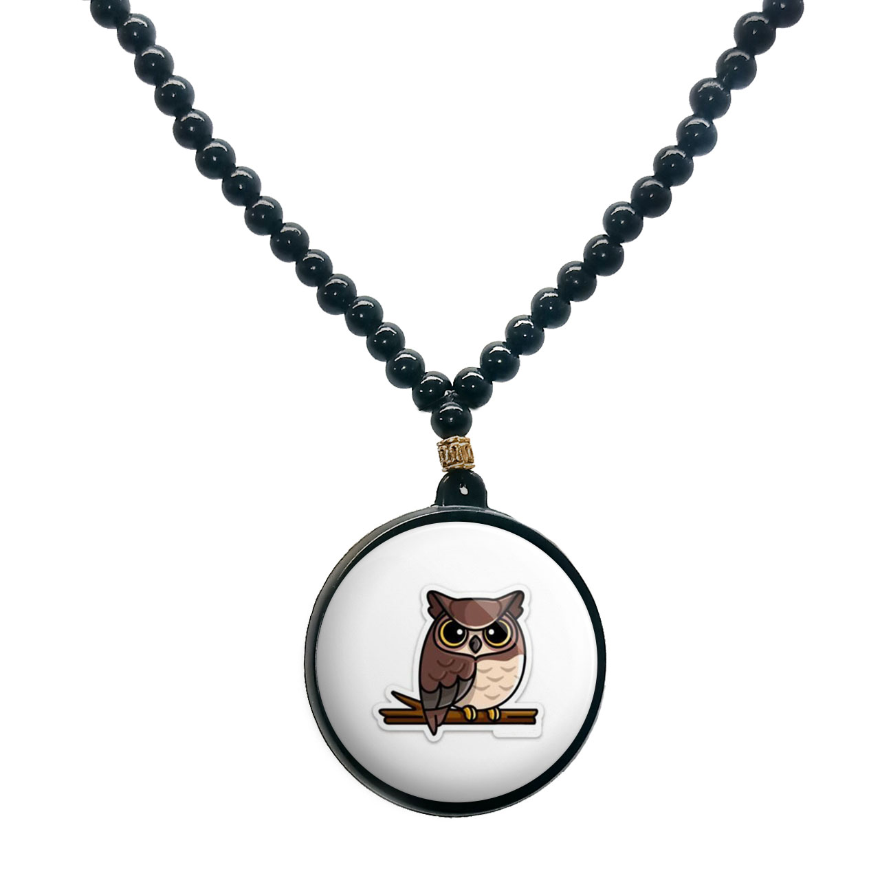 گردنبند پرمانه طرح حیوانات کیوت کد pmd.21436 مدل دو طرفه