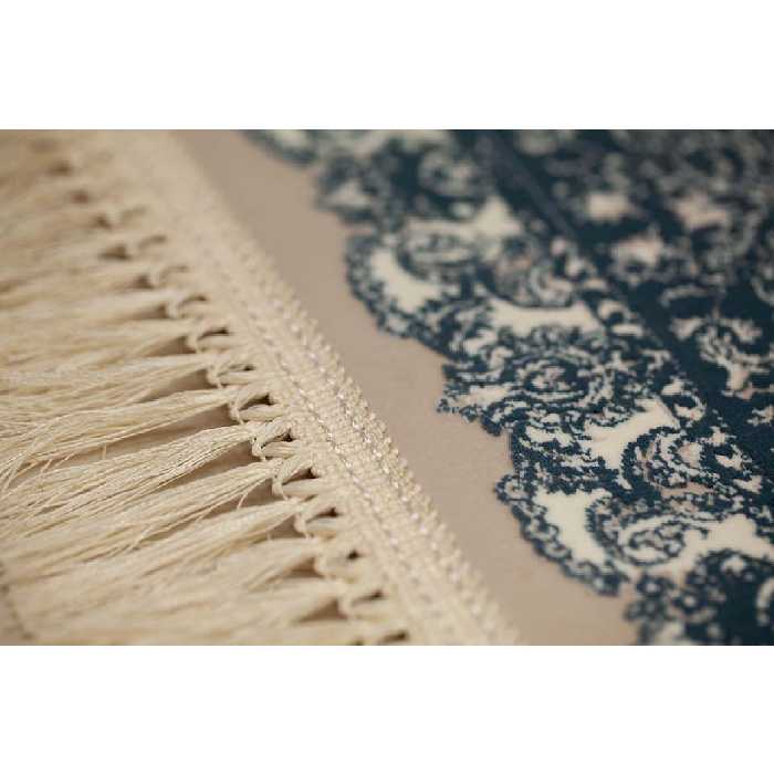 فرش ماشینی افرند طرح پتینه کد 1506 زمینه نقره‌ای 