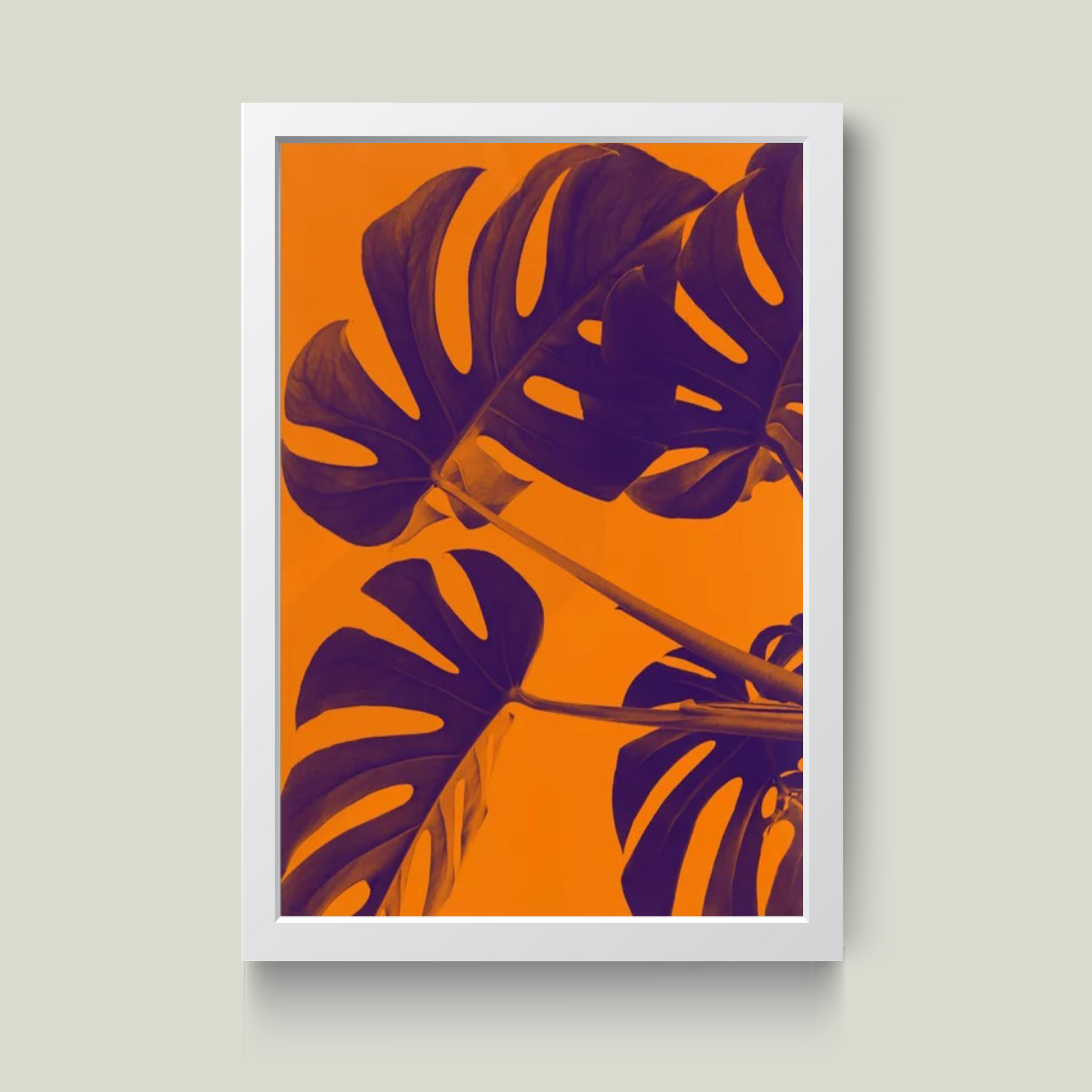 تابلو مدل minimall leaf کدm1412-w