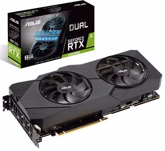کارت گرافیک ایسوس مدل DUAL-RTX2080S-8G-EVO با حافظه 8 گیگابایت