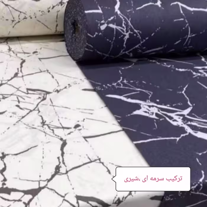 سرویس ملحفه مدل کشدار ni08014 طرح مرمر کد 100 یک نفره دو تکه