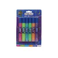 چسب اکلیلی 6 رنگ فسفری استورم کد HL-609