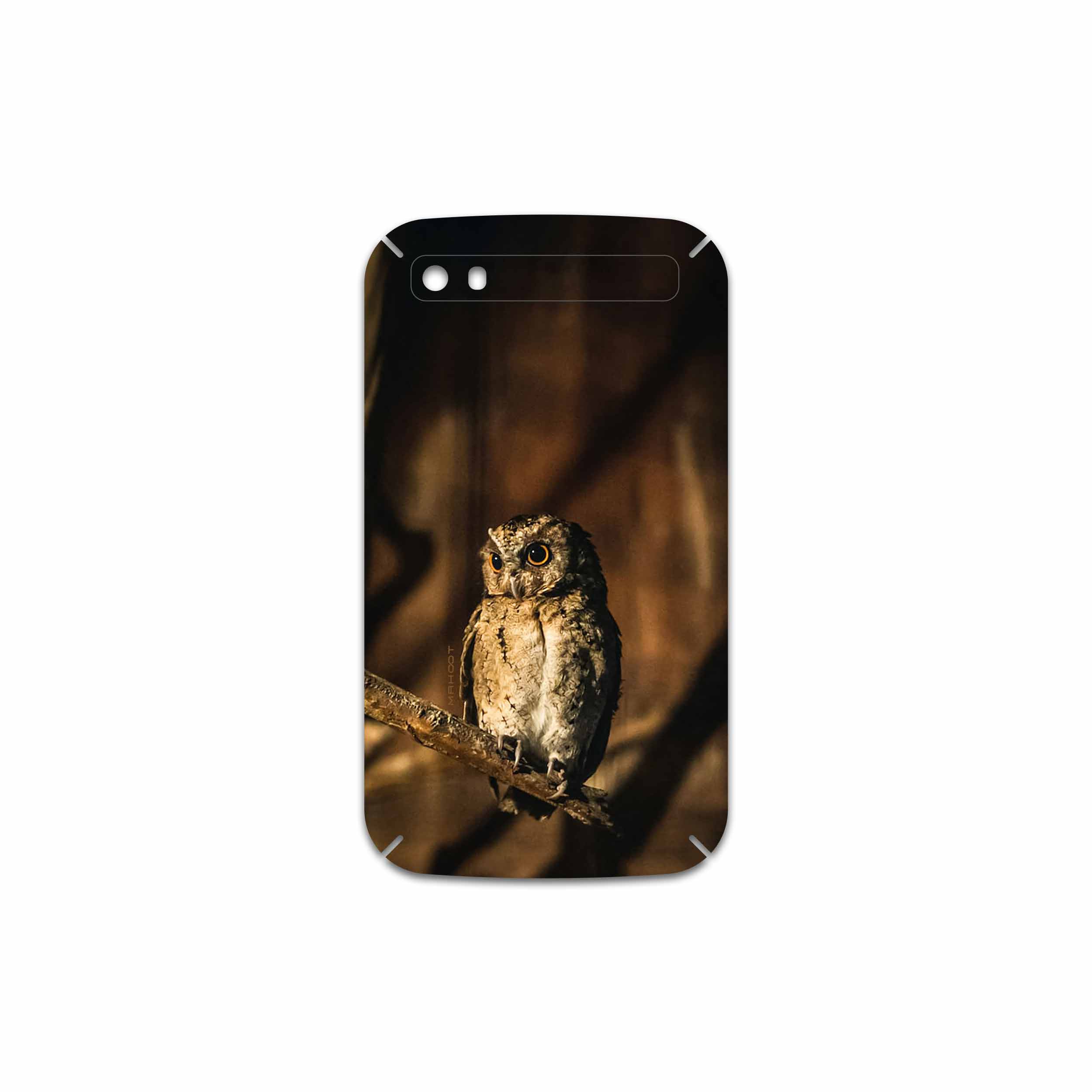 برچسب پوششی ماهوت مدل Owl مناسب برای گوشی موبایل بلک بری Classic