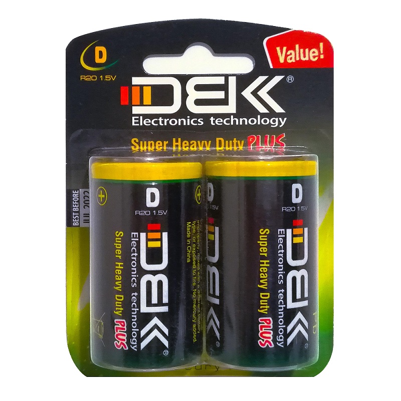 باتری D دی بی کی مدل R20 بسته 2 عددی