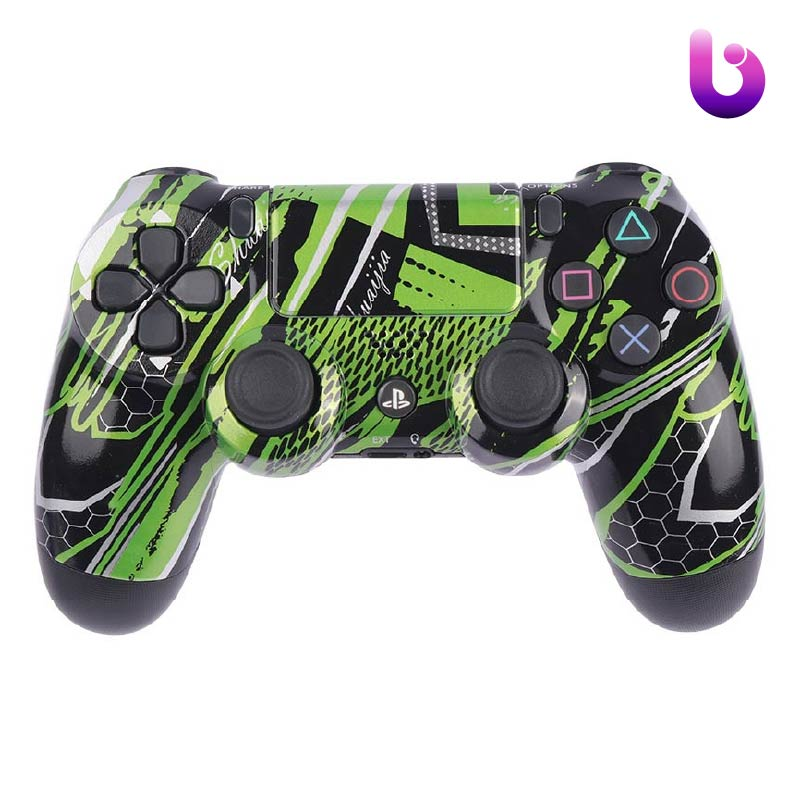 دسته بی سیم SONY PlayStation 4 DualShock 4 High Copy طرح مشکی سبز