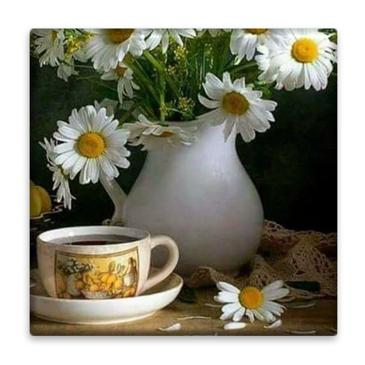 زیر لیوانی  مدل گل کد    4651614_3247