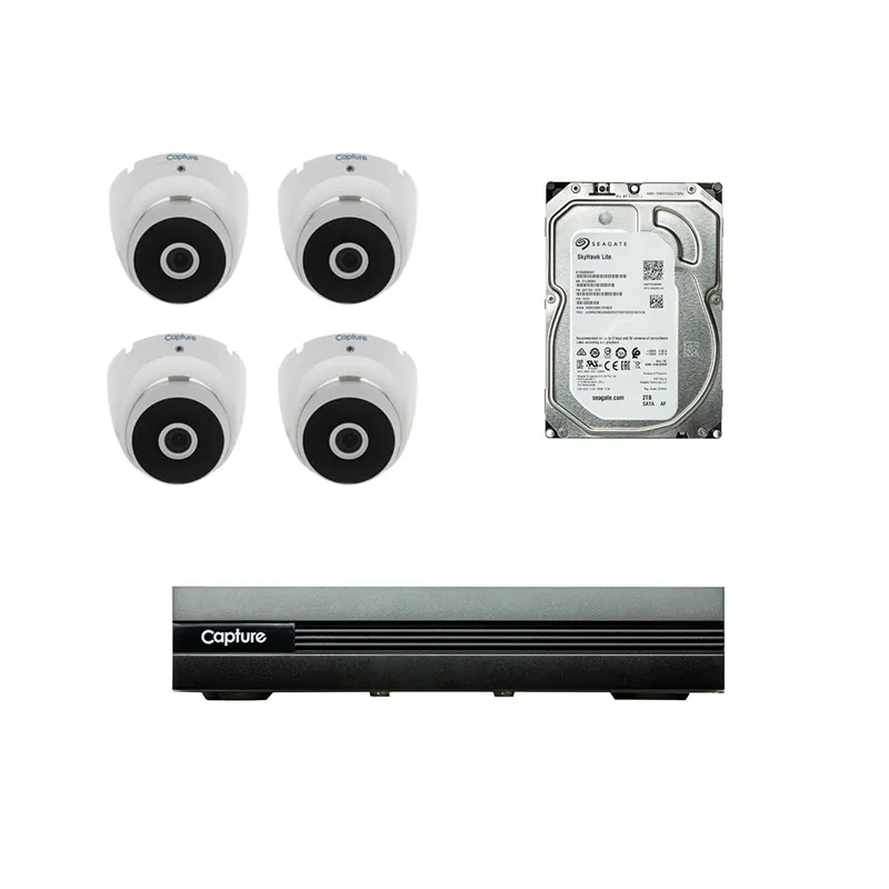 سیستم مدار بسته امنیتی 4 دوربین کپچر R2-HD4CHKIT
