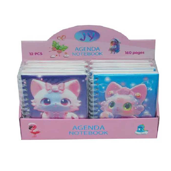 دفترفانتزی اسکویشی برجسته فنری سایز رقعی (بسته12جلدی)