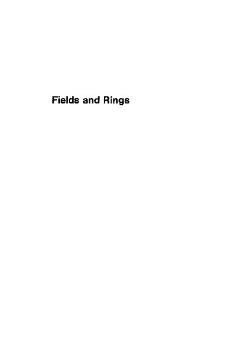 خرید و دانلود نسخه کامل کتاب Fields and rings