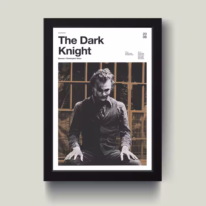 تابلو مدل جوکر The dark knight کد S3032-b
