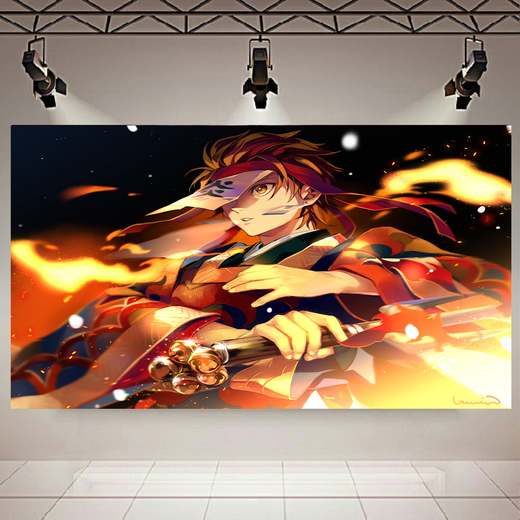 تابلو بوم طرح انیمه مدل Demon Slayer کد AR2405