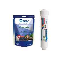 فیلتر دستگاه تصفیه آب اس اس وی مدل Alkaline به همراه شارژ یدک وزن 320 گرم