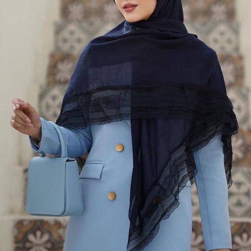 روسری سوپر نخ حاشیه گیپور9کد52130