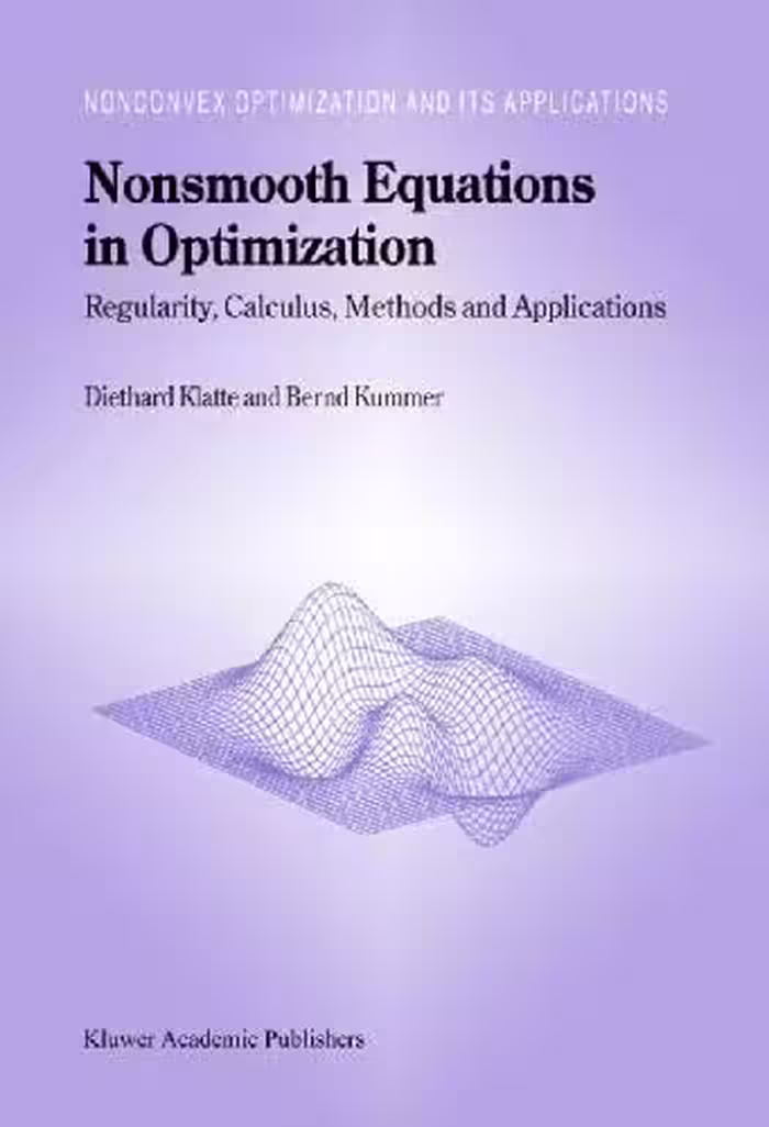 خرید و دانلود نسخه کامل کتاب Nonsmooth equations in optimization