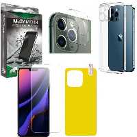 کاور ماموت مدل M-BNDL-TP0 مناسب برای گوشی موبایل اپل Iphone 13 Pro به همراه محافظ صفحه نمایش و محافظ پشت گوشی و محافظ لنز دوربین